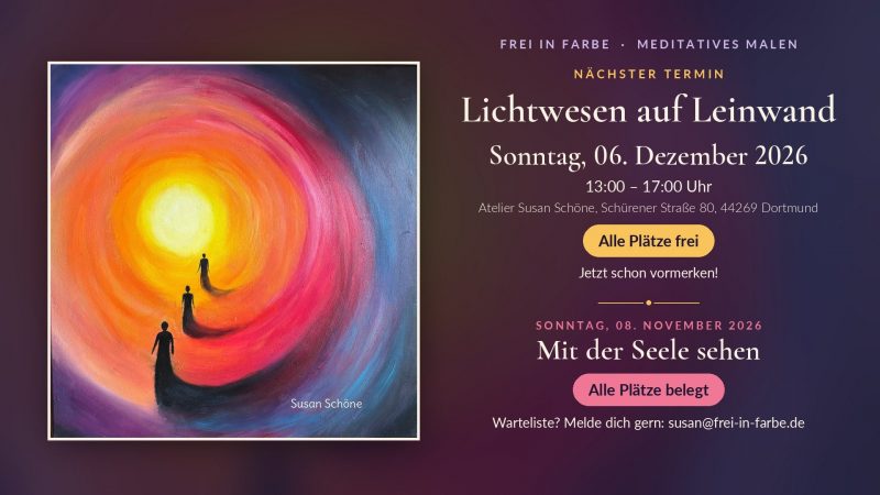 Lichtwesen auf Leinwand