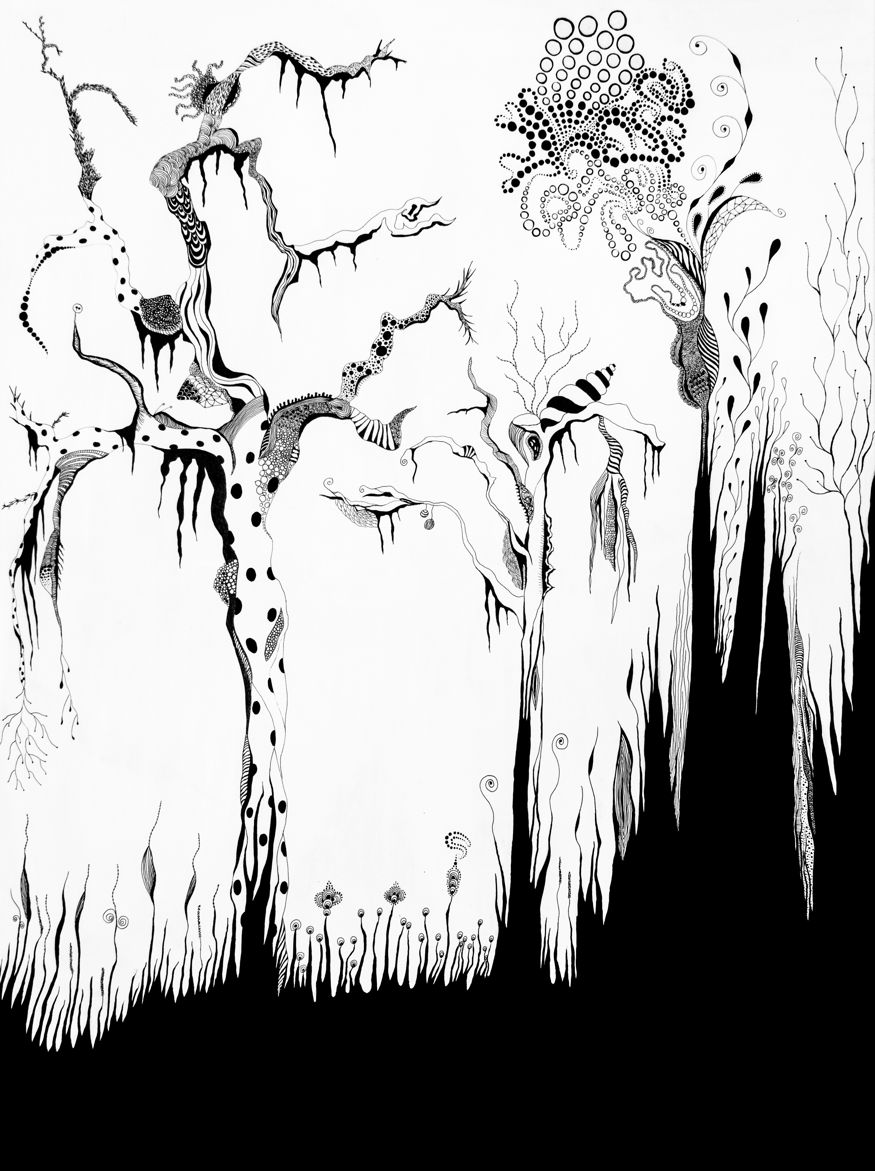 Zentangle Dreaming garden