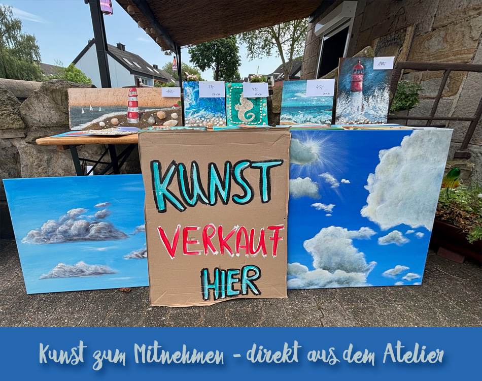 Bilderausverkauf im Atelier