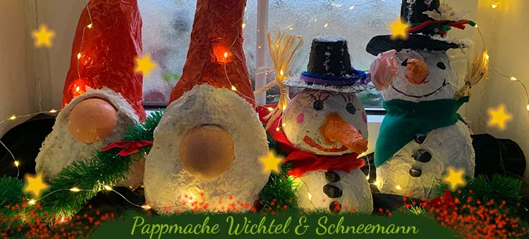 Wichtel und Schneemann für Kinder Wichtel und Schneemann für Kinder